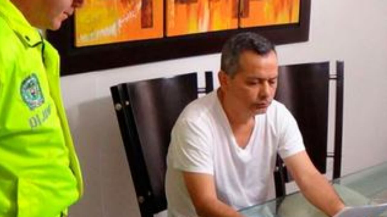 El extranjero fue capturado en un exclusivo sector de Cali por la Policía Nacional. Foto: Policía Nacional