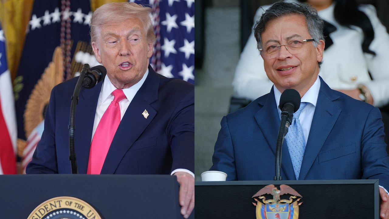Donald Trump y Gustavo Petro