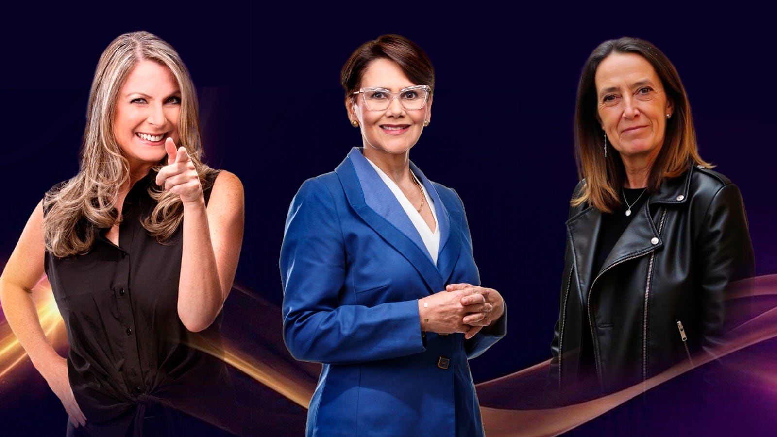 De izquierda a derecha se encuentran: Carolina Angarita exdirectora de Google Colombia; Sandra Suárez es mentora, coach y presidenta del Circulo de Mujeres Semana Dinero y Esther Trujillo es directora de Presencia Internacional del Instituto Relacional de España.