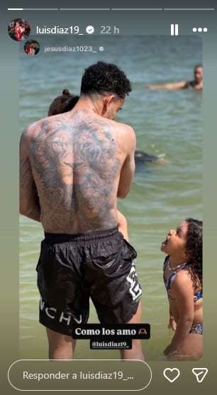 Pantallazo Instagram: @luisdiaz19_