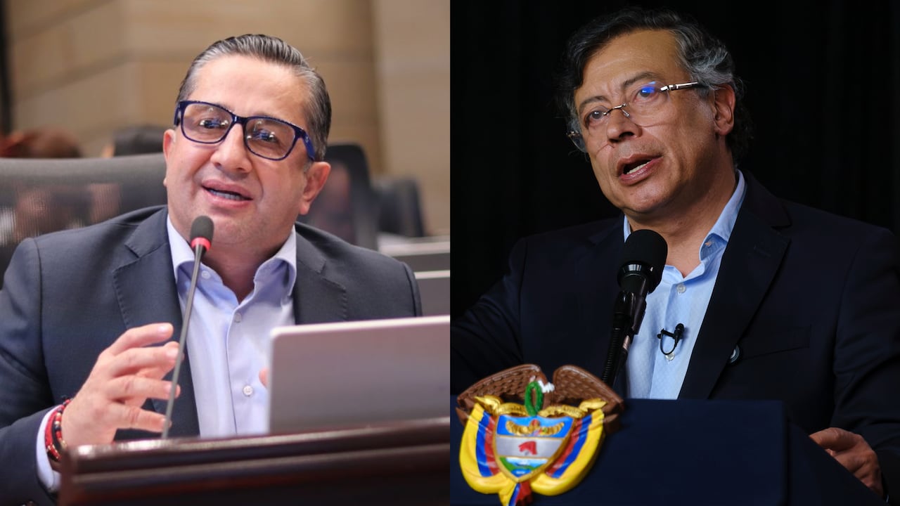 Julio César Triana y Gustavo Petro.