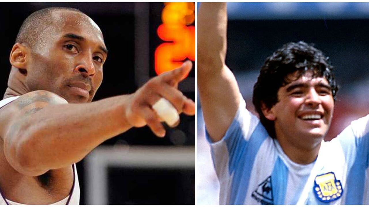 Kobe Bryant y Diego Maradona