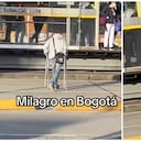 El hombre se mostró aparentemente sano.