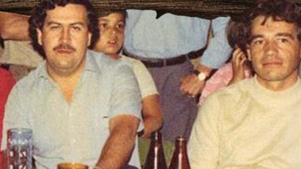 Pablo Escobar junto a Carlos Lehder.