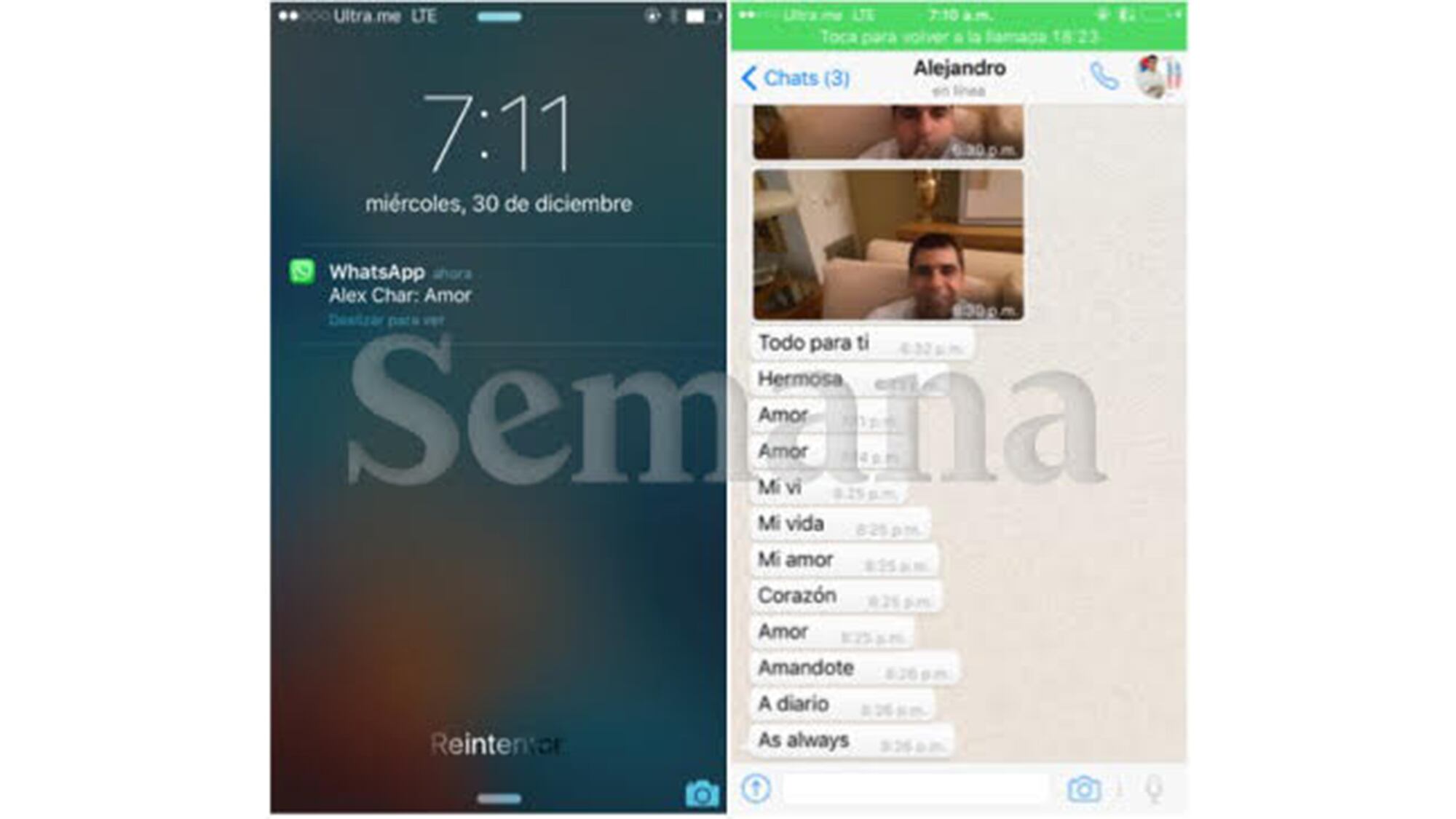 AIDA MERLANO Y ALEX CHAR CHATS Y FOTOS