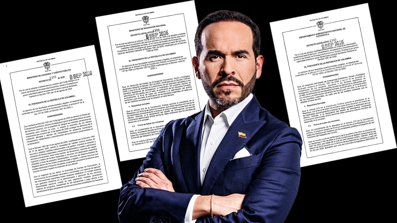 Presidente Abelardo De La Espriella y los decretos que firmó tras declarar la emergencia económica.