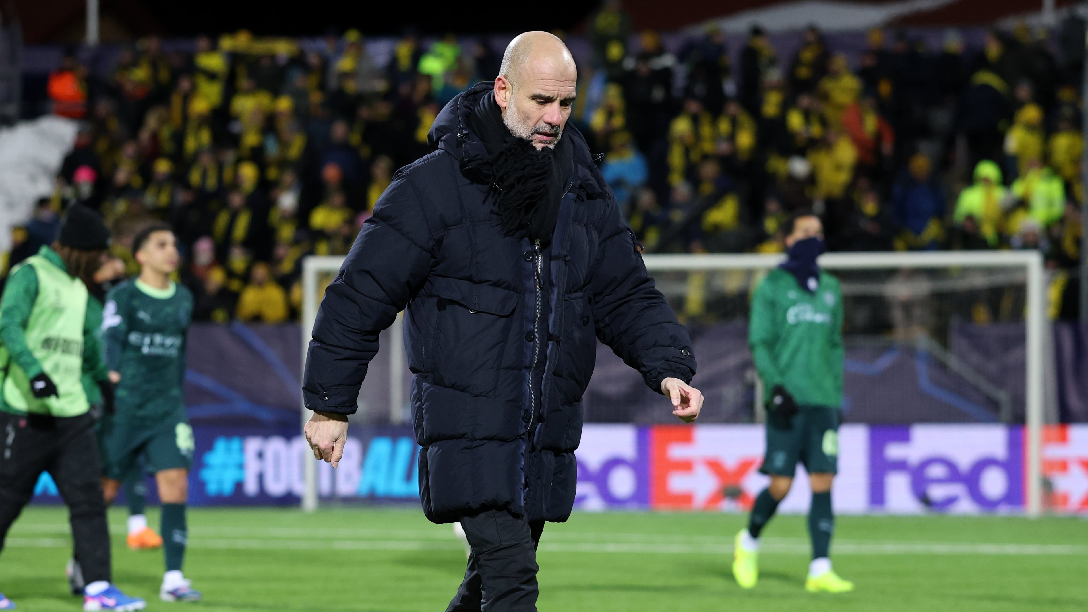 Pep Guardiola contra el Bodo Glimt.