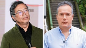Gustavo Petro y Mauricio Salazar, alcalde de Pereira.