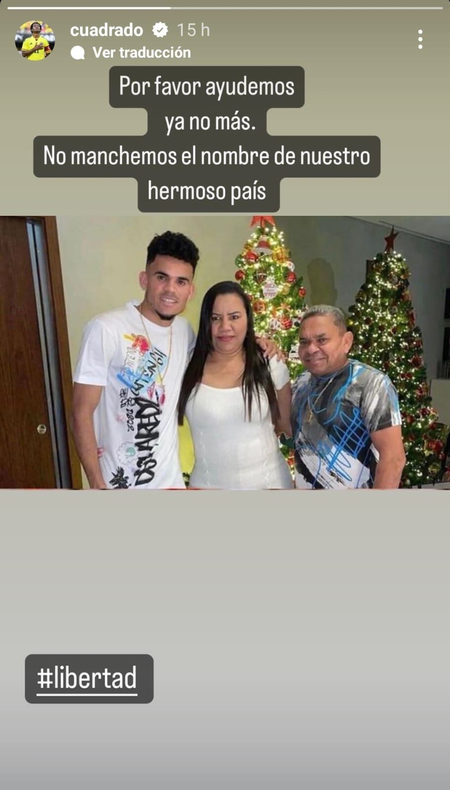 Juan Guillermo Cuadrado y su historia rechazando el secuestro del padre de Luis Díaz.