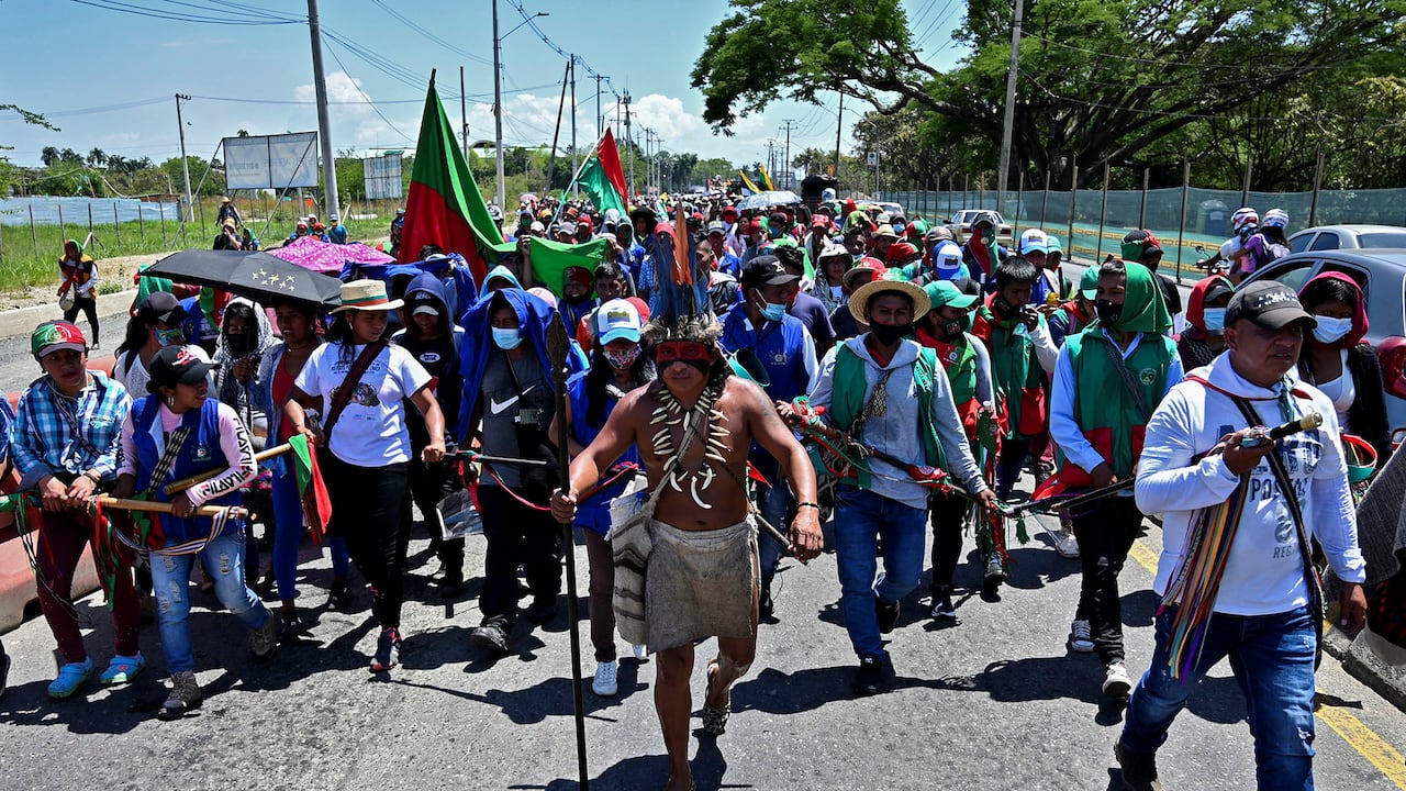 La minga Indigenas marcha