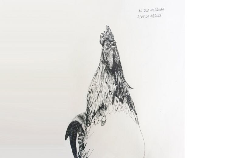 Sergio Román también suele usar Facebook para dar a conocer sus trabajos artísticos. 