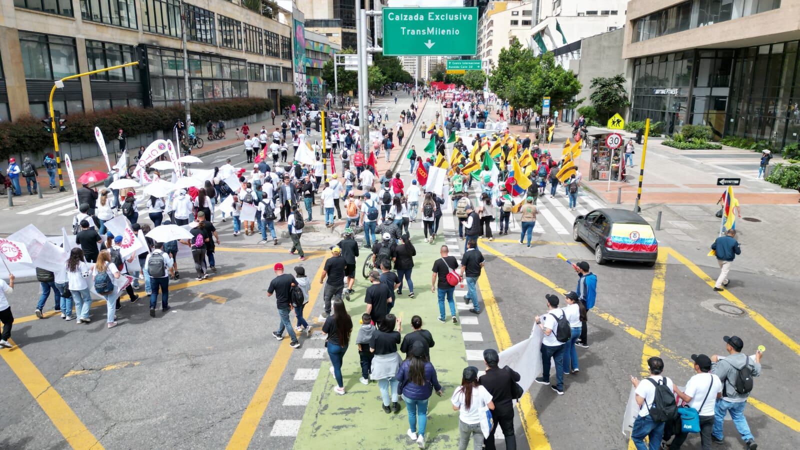 Centrales obreras imágenes con drone