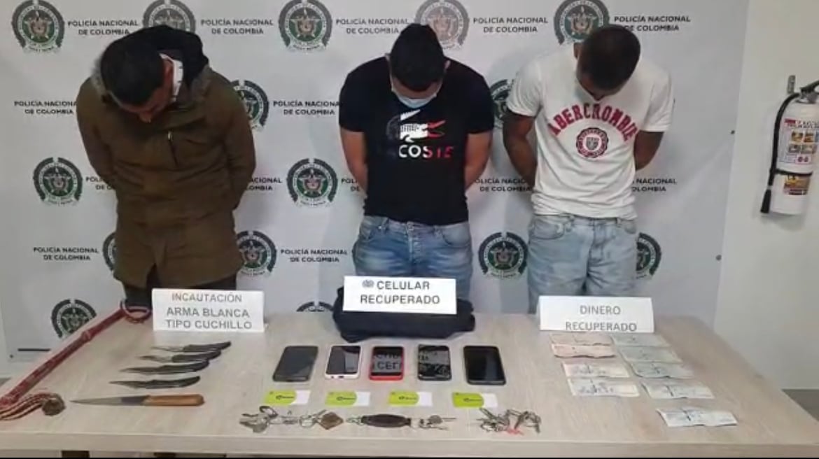 Captura ladrones bus SITP