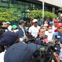 El mandatario entregó detalles sobre el hallazgo de dos micrófonos ocultos en su despacho, en medio de una jornada de limpieza que se realizó en la mañana del domingo en el bulevar del río.