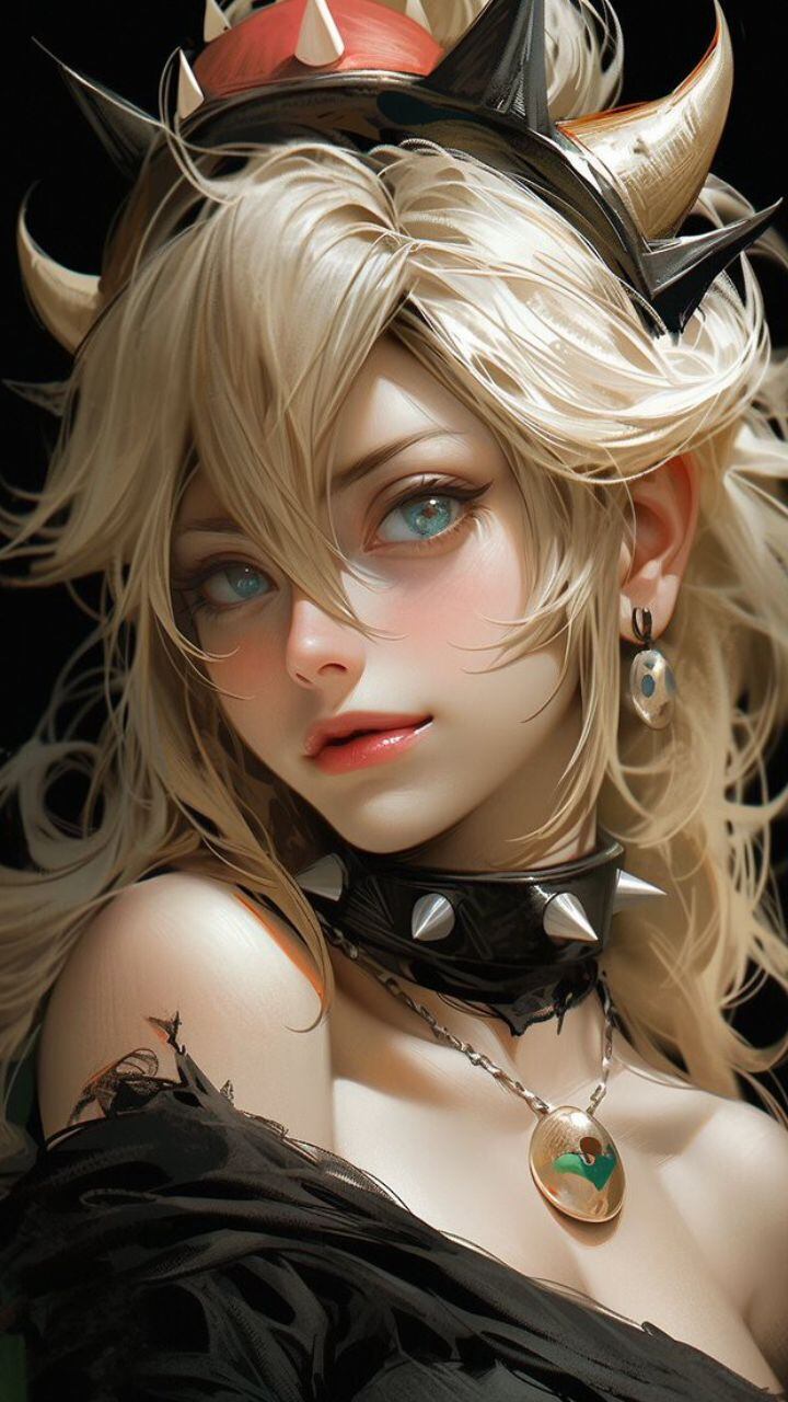 Bowsette creada con inteligencia artificial.