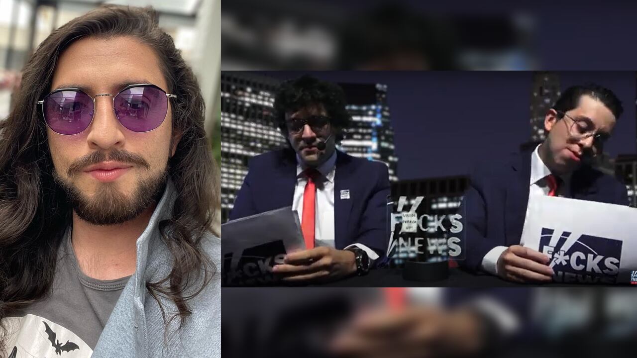 Samuel Vela defendió el performance de "Fuck News". Fotos: Instagram @elfisicocuenta - YouTube.