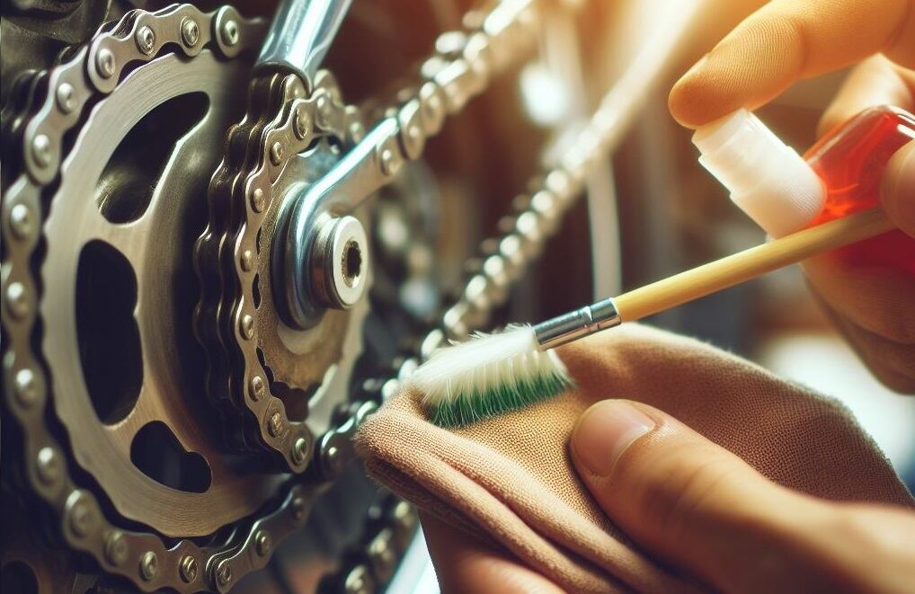 Es recomendable limpiar la cadena antes de aplicar el lubricante.