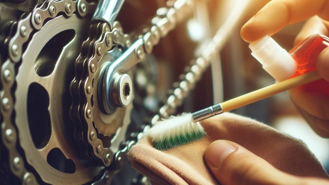 Es recomendable limpiar la cadena antes de aplicar el lubricante.