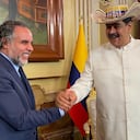 Armando Benedetti y Nicolás Maduro reunidos en Venezuela.