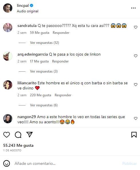 Lincoln Palomeque recibió decenas de comentarios