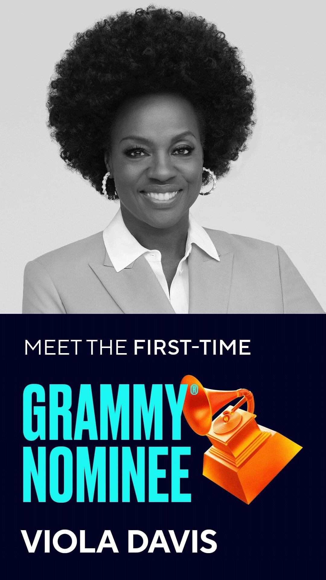 Esta era la primera vez que la actriz estaba nominada a los Grammy. Foto: Instagram @violadavis.