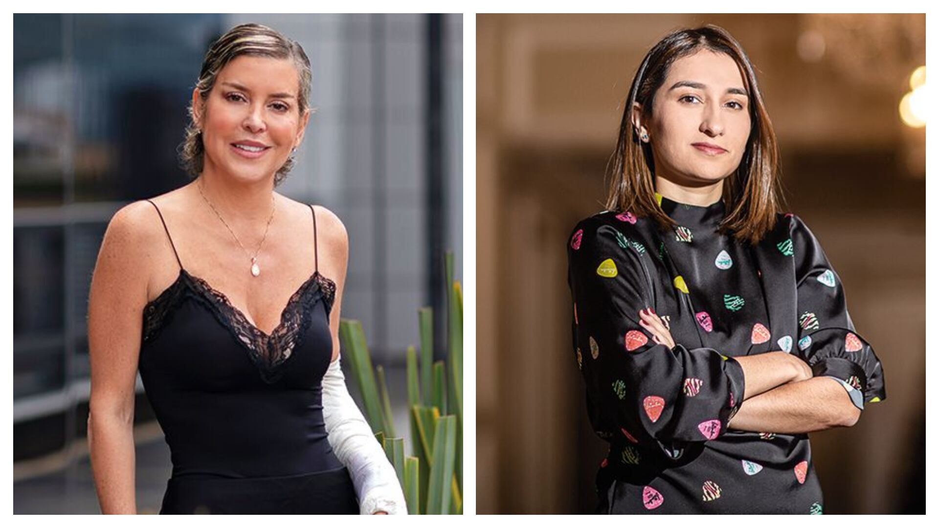 Ángela Benedetti y Laura Sarabia