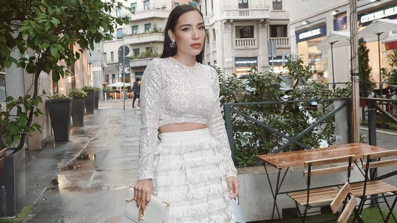 Luisa estuvo a la altura de una de las semanas de la moda más importantes del mundo con diseños de diseñadores colombianos. Foto: Instagram @luisafernandaw.