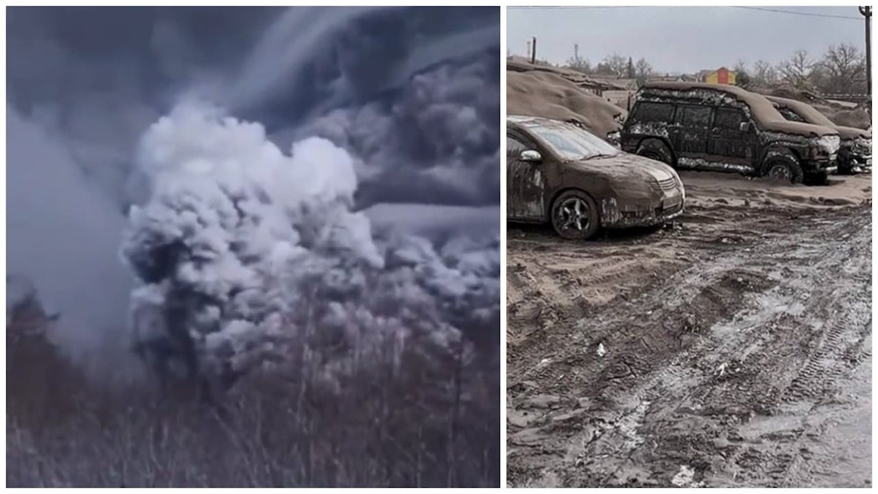Según datos satelitales, la altura de la nube de cenizas sobre el volcán Shiveluch alcanza una altura de 20 kilómetros sobre el nivel del mar.