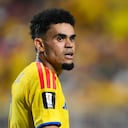 KANSAS CITY, MISSOURI - JULY 03: Luis Diaz #7 of Colombia looks on during the FIFA World Cup 2026 Round of 32 match between Colombia and Ghana at Kansas City Stadium on July 03, 2026 in Kansas City, Missouri. David Ramos/Getty Images/AFP (Photo by David Ramos / GETTY IMAGES NORTH AMERICA / Getty Images via AFP)