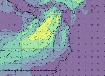 Este tipo de condiciones meteomarinas pueden generar riesgos importantes, tanto para la navegación como para las actividades recreativas y comerciales en el mar