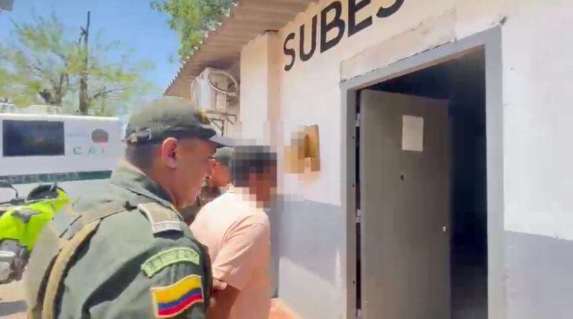 El hombre capturado fue llevado a la subestación La Loma