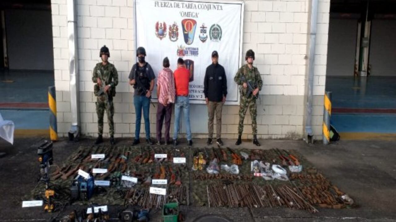 Descubren en Caquetá dos talleres donde disidencias de las Farc fabricaban armamento para atentar contra la fuerza pública