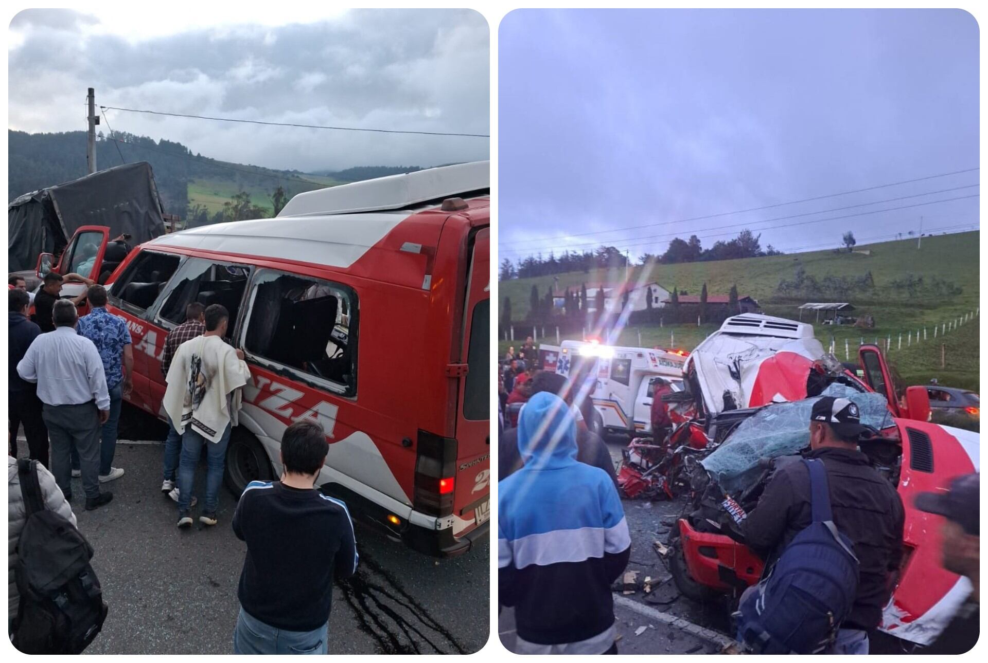 Este sábado 10 de agosto se presentó un graves accidente en la vía Chocontá-Bogotá.
