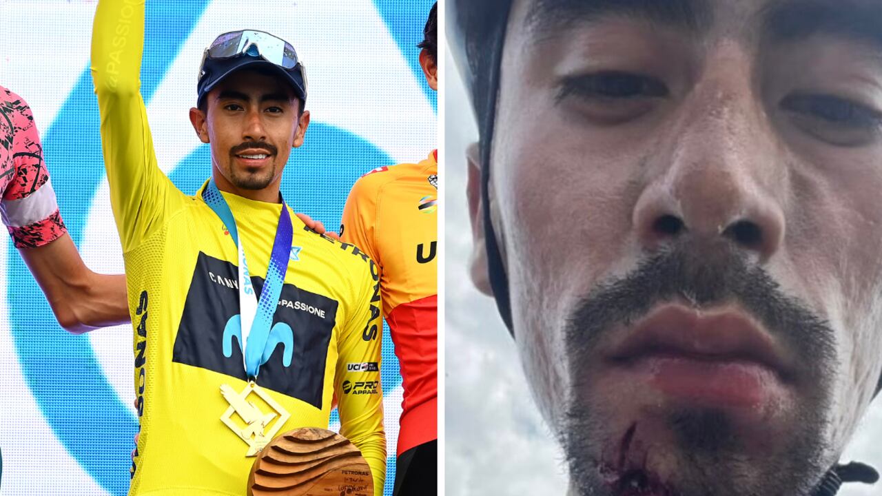 Iván Ramiro Sosa tras el accidente.