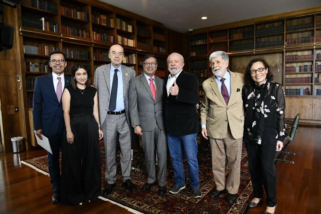 Reunión del Gobierno colombiano con el presidente de Brasil Luiz Ignácio Lula da Silva