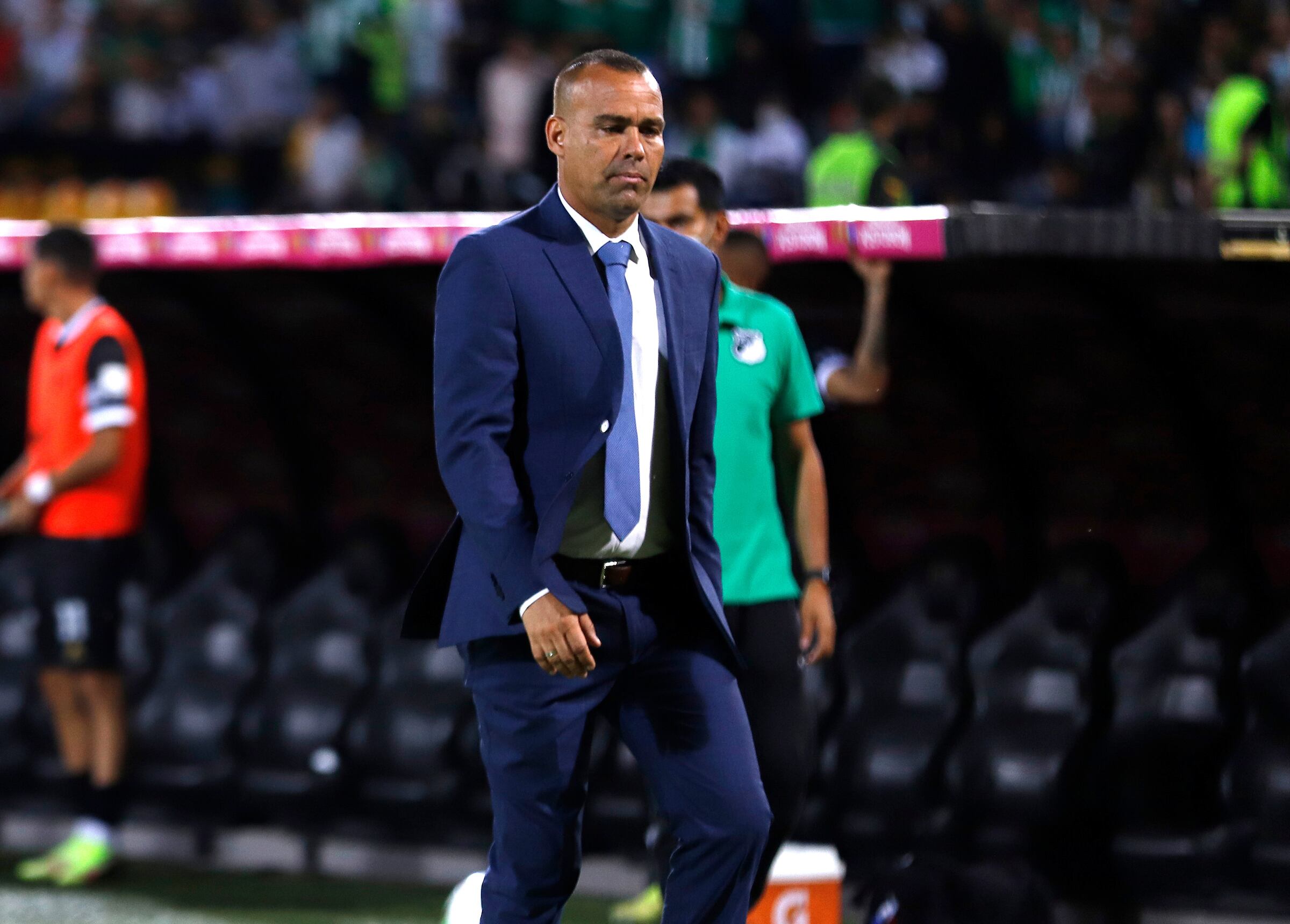 / Atletico Nacional and Deportivo Cali during the second leg of the round of the semifinals for the BetPlay DIMAYOR Cup 2021 at the Atanasio Girardot stadium in the city of Medellin / Photos: VizzorImage /Juan A. Cardona / Cont.
