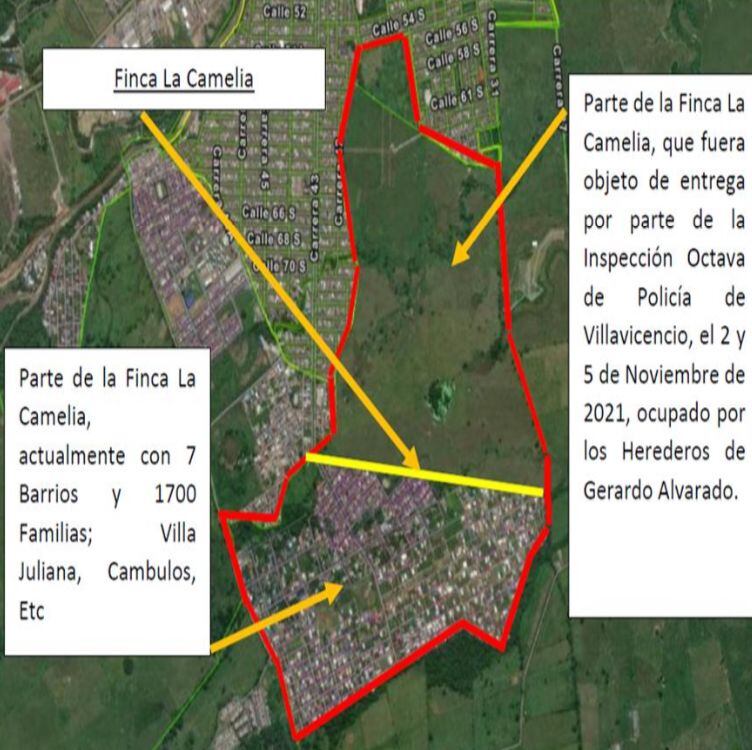 Herederos de la finca La Camelia en Villavicencio advierten que los quieren expropiar