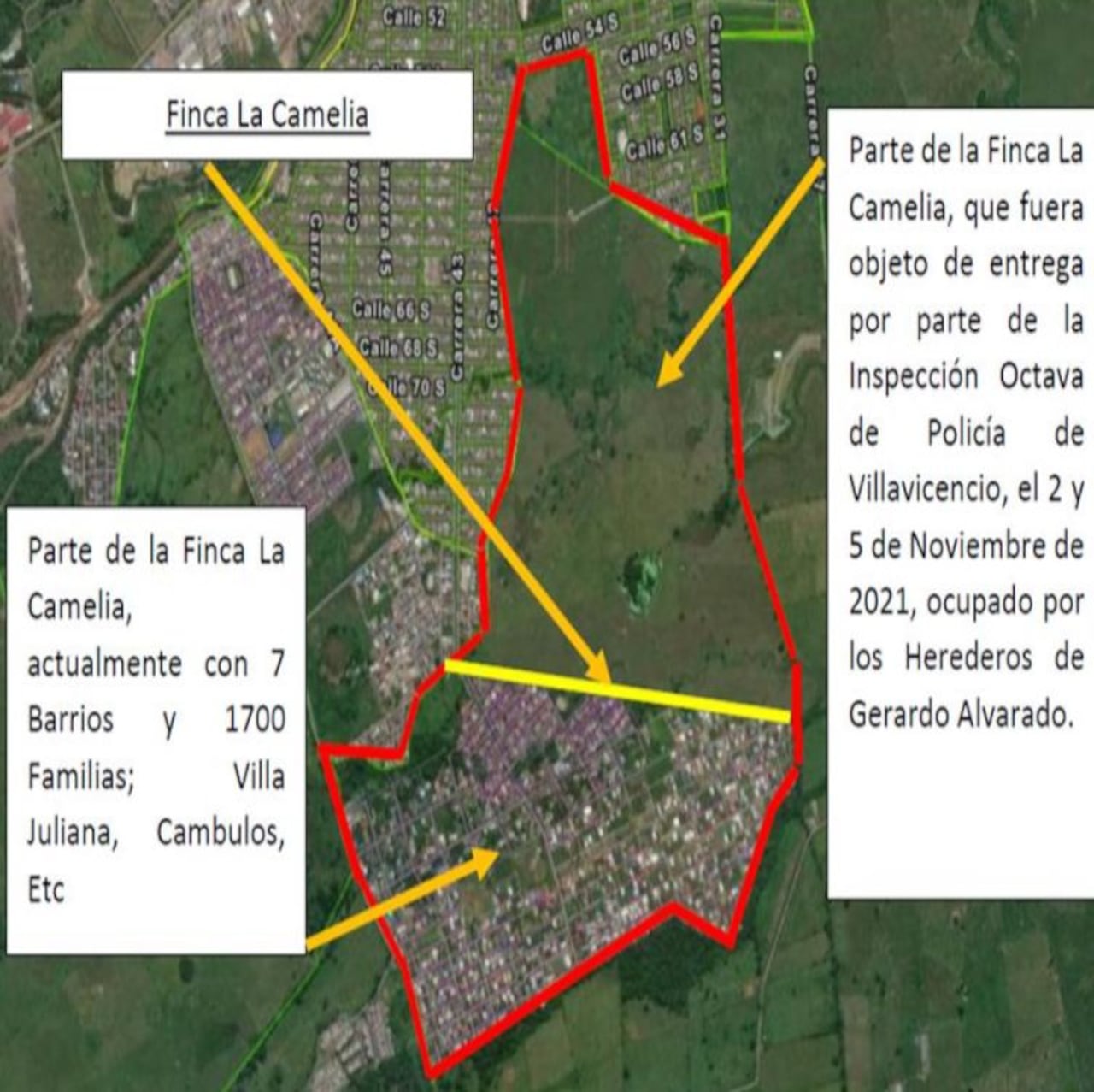 Herederos de la finca La Camelia en Villavicencio advierten que los quieren expropiar