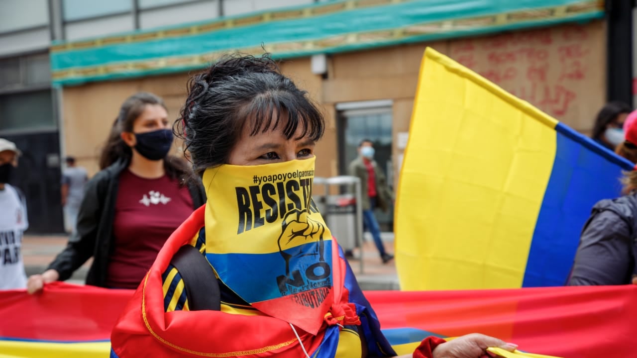 Paro nacional, 12 mayo 2021. Bogotá. Foto Catalina Olaya