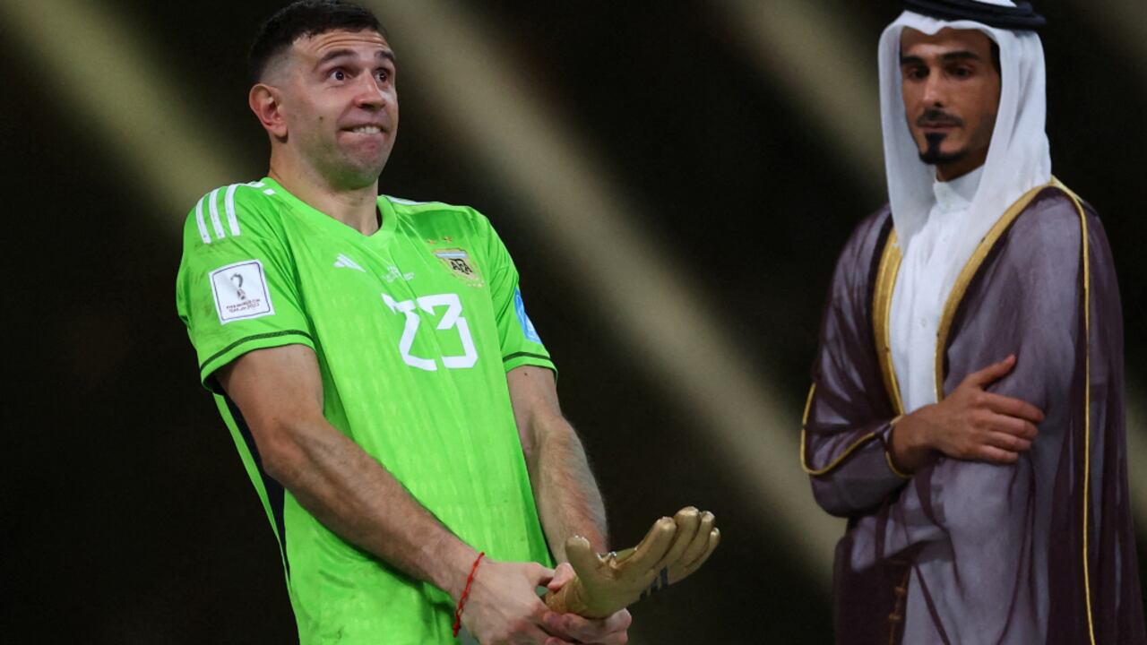 Emiliano ‘el Dibu’ Martínez figuró en los lanzamientos desde el punto penal en la finalísima ante Francia en el Mundial de Qatar 2022.