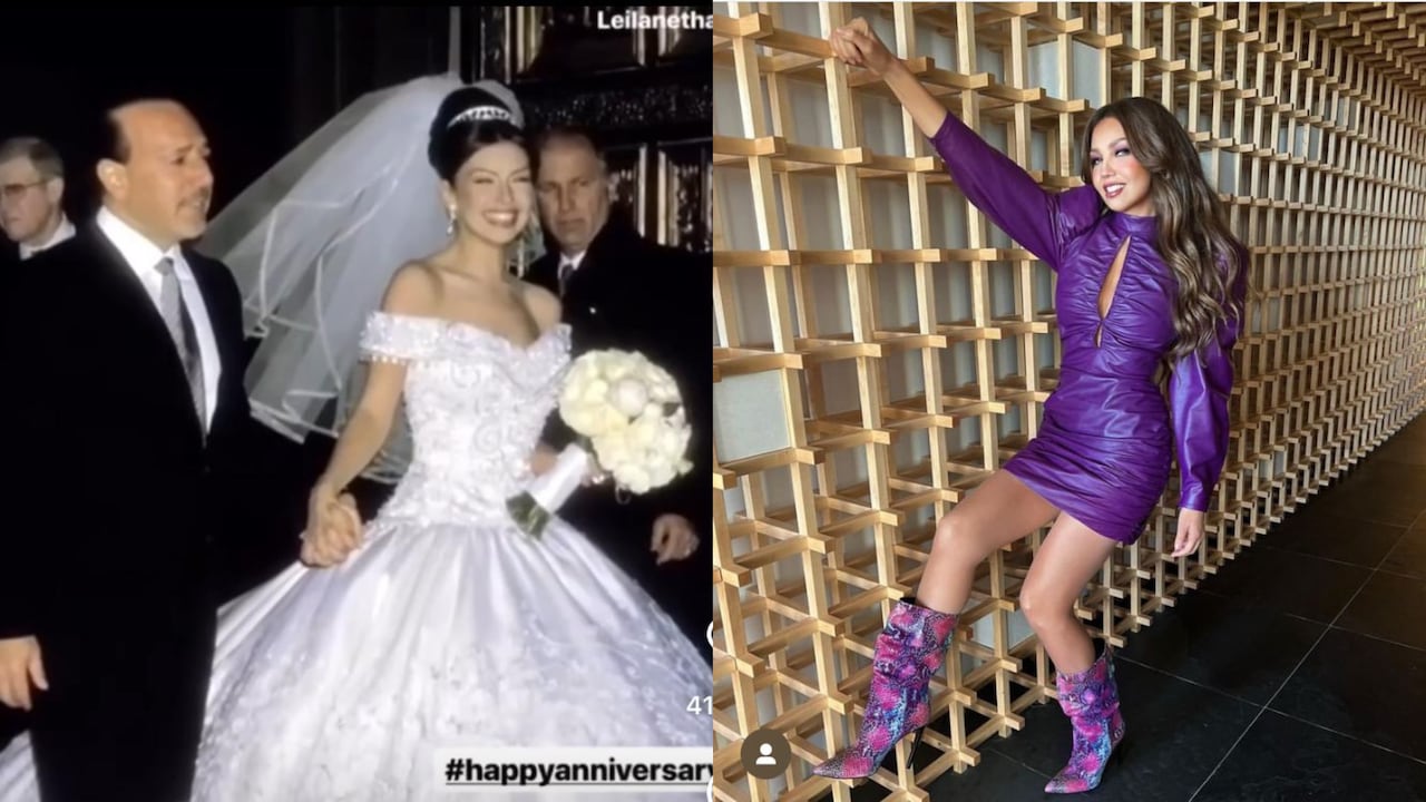 Cantante Thalia y su esposo Tommy Mottola