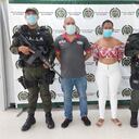 'Marla' y 'Wilson', capturados por extorsión en Cartagena.