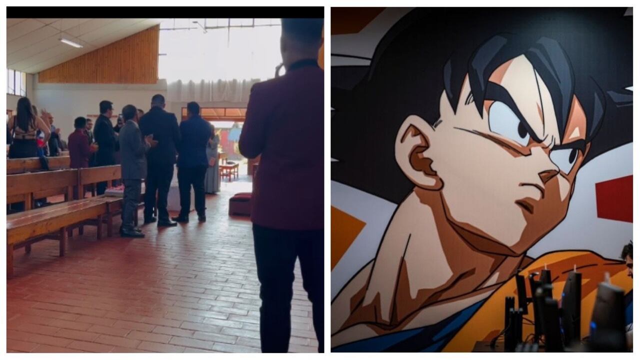 A lo lejos se observa un niño que comienza a aplaudir debido a la familiaridad que tiene con ese anime.