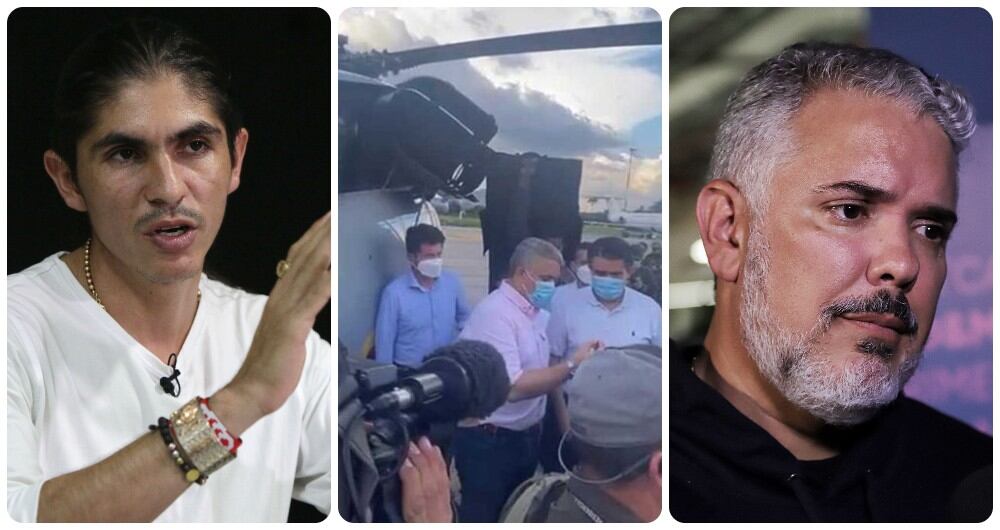 Andrey Avendaño y el expresidente Iván Duque.