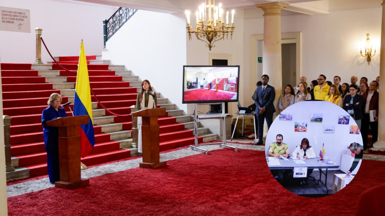 Junto a autoridades nacionales, misiones de observación y entes de control, encabezaron en Bogotá la apertura de urnas en el exterior para las elecciones presidenciales.