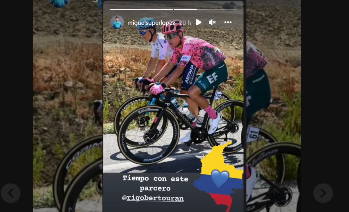 Ambos colombianos son los mejores en la clasificación general.