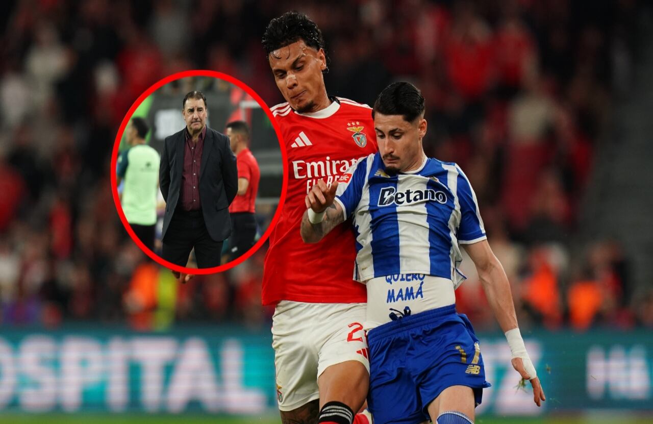 Richard Ríos con Borja Sainz.