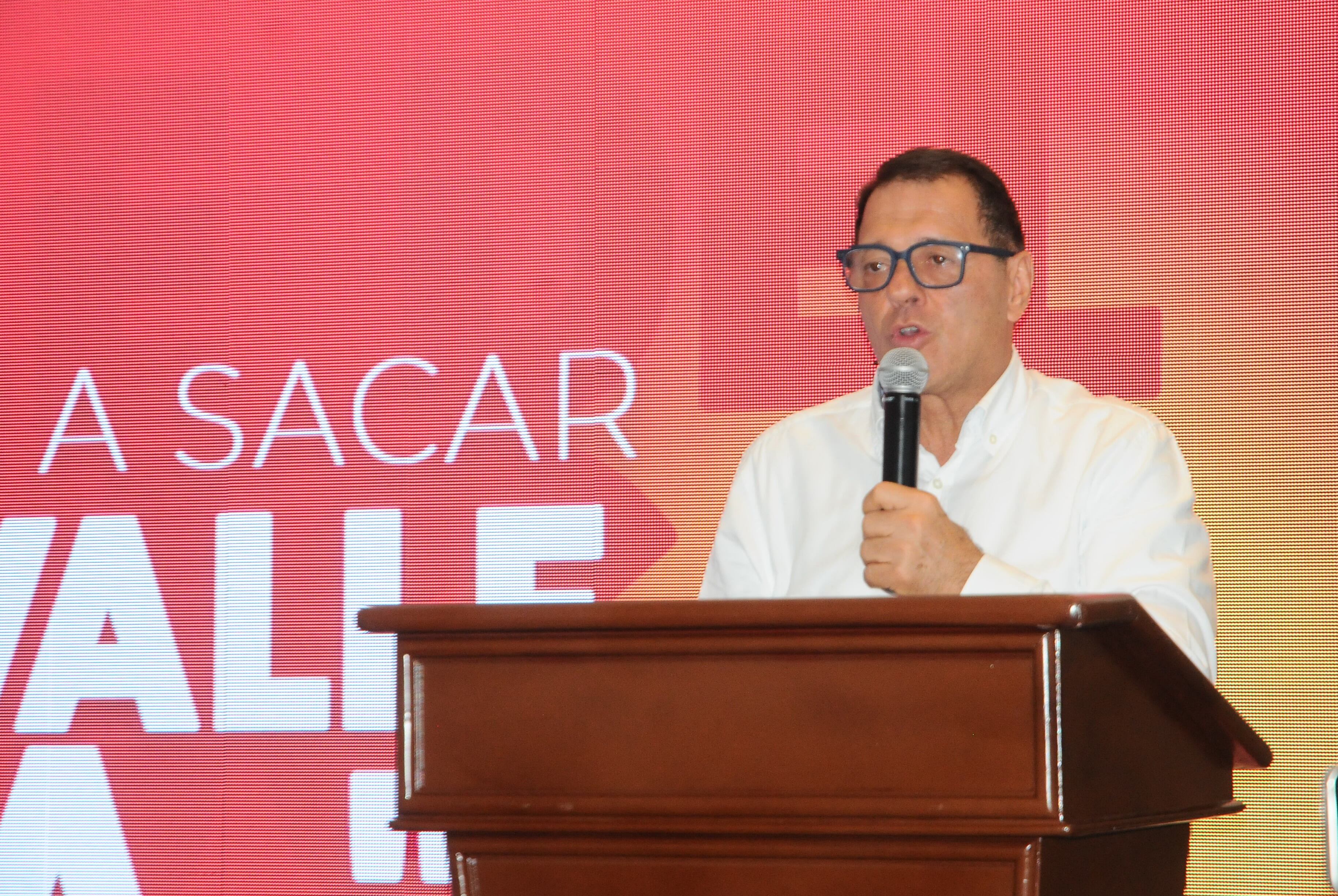 Cali: Lanzamiento de la campaña a la gobernación del valle del empresario Tulio Gómez, foto José L Guzmán. E País. julio 24-23