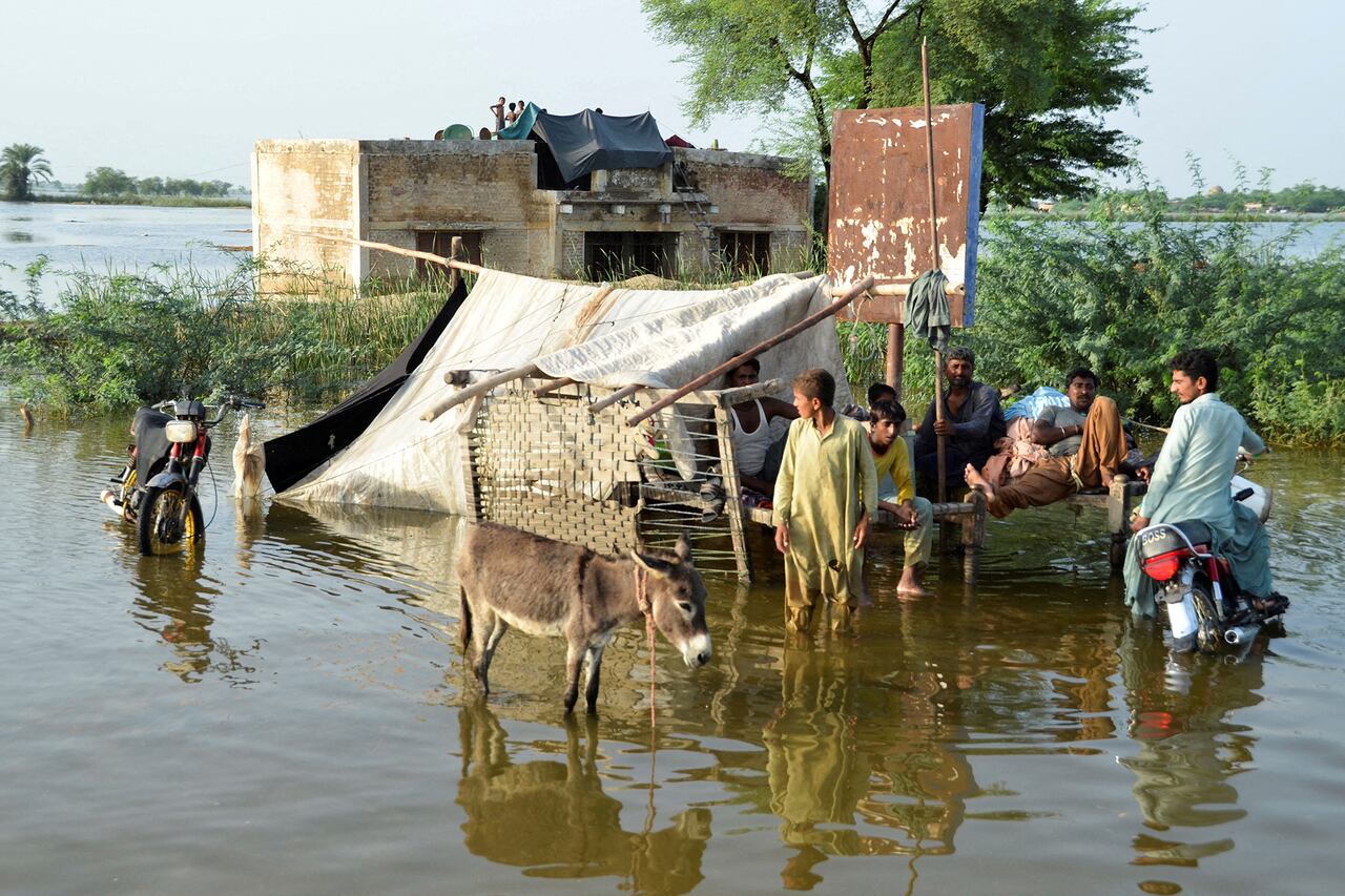 En imágenes : Millones de desplazados por las inundaciones en Pakistán causan estragos