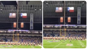 El hombre cayó desde el techo del estadio Alamodome